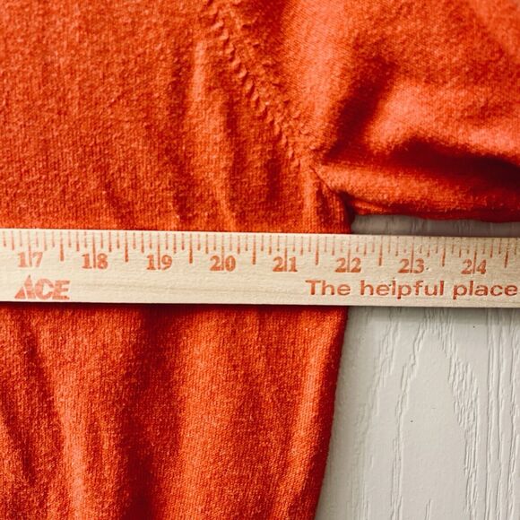 Peter Millar Sweater Men M Orange 1/4 Zip Cashmere Cotton Pullover Golf Grandpa - Picture 7 of 8
